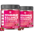 JIANKYTZ (2 Pack) Sugar Free Premium Feminine Balance Gummies for Women - Vaginal Health, Antioxidant, Digestive Health, PH Balance Support, Vaginal Probiotics for Women Gummies, Max Absorption - TrustMedUSA