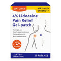 JIATUHAN 4% Lidocaine Pain Relief Patches – Maximum Strength for Back, Neck, Joint & Muscle Pain – Long-Lasting & Flexible – 15 Patches - TrustMedUSA