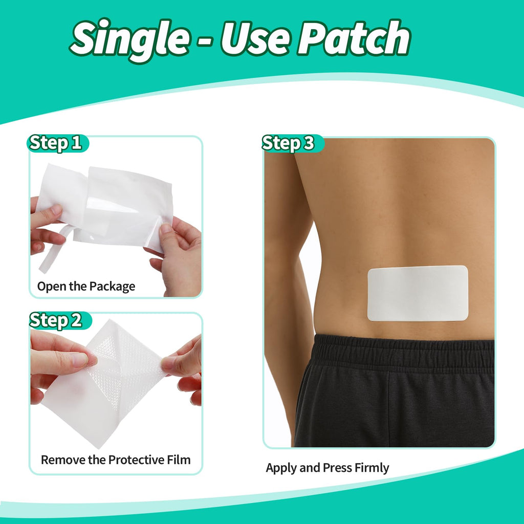 JIATUHAN 4% Lidocaine Pain Relief Patches – Maximum Strength for Back, Neck, Joint & Muscle Pain – Long-Lasting & Flexible – 15 Patches - TrustMedUSA