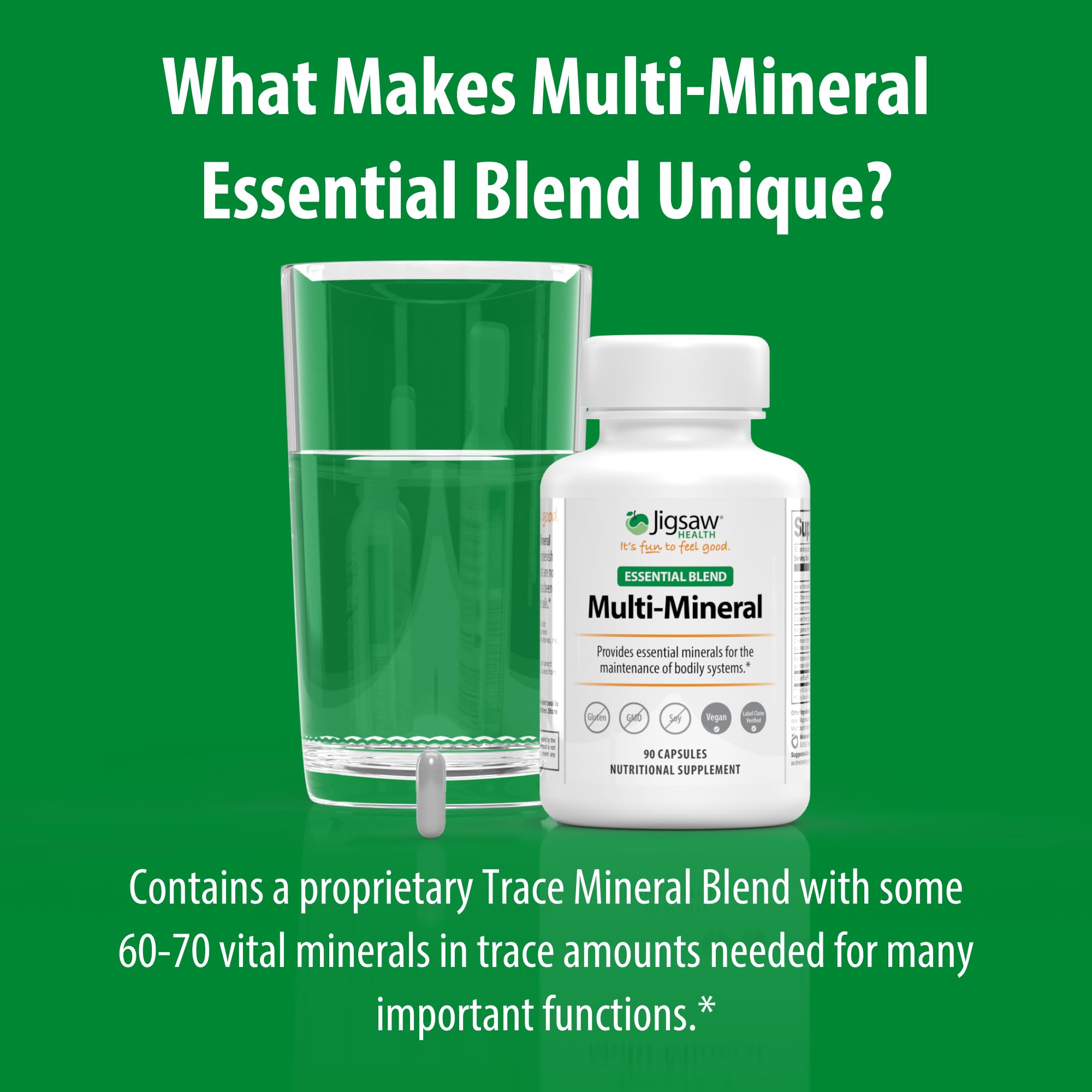 Jigsaw Health Multi-Mineral Essential Blend | 90 Capsules | 90 Servings - TrustMedUSA