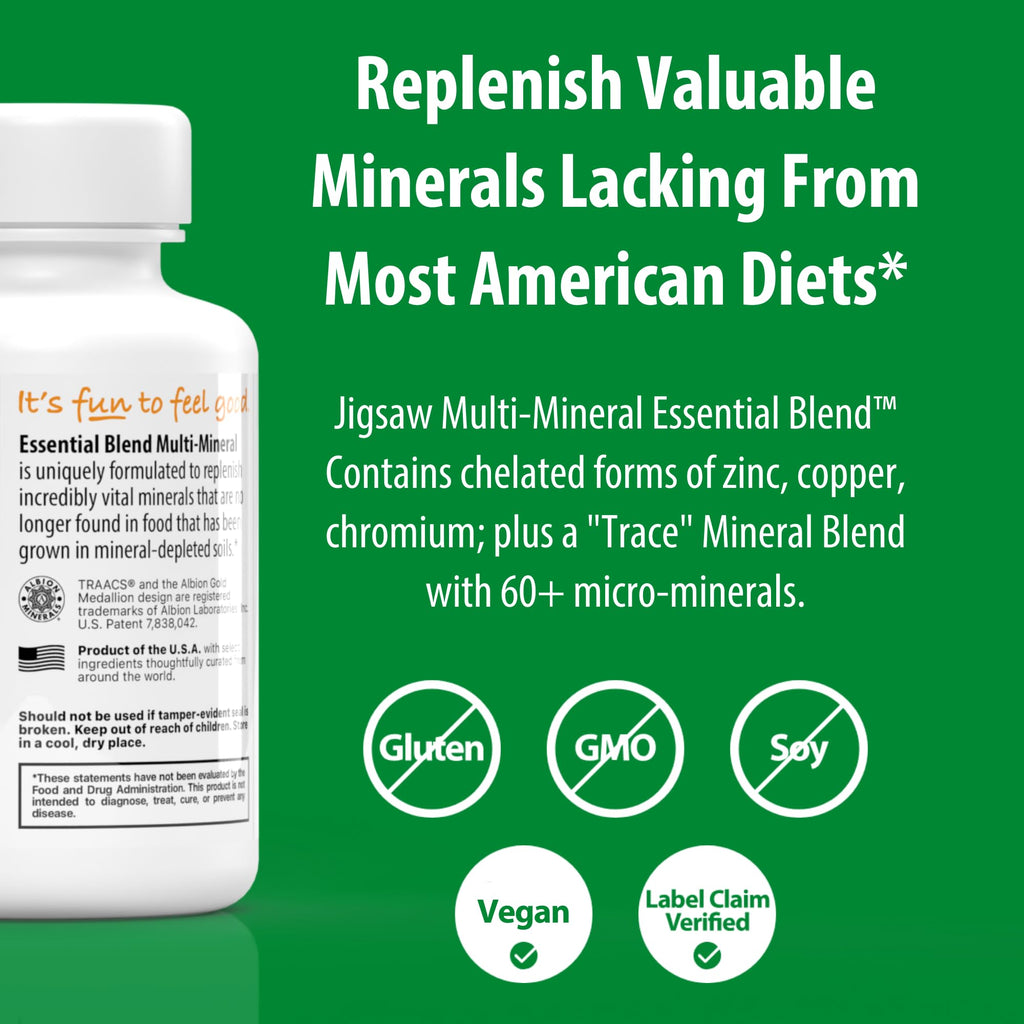 Jigsaw Health Multi-Mineral Essential Blend | 90 Capsules | 90 Servings - TrustMedUSA