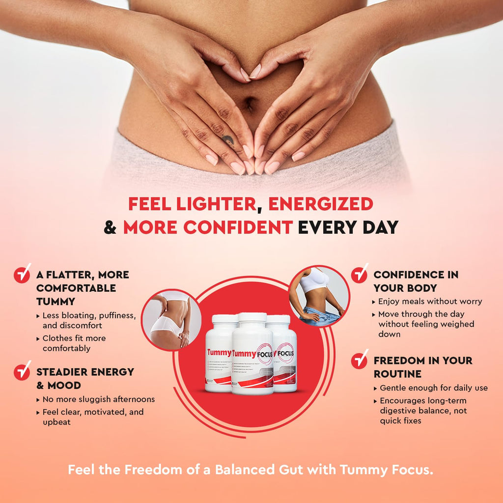 JJ Smith Tummy Focus – Digestive Cleanse Supplement with Ozonated Oxygenated Magnesium – Supports Digestion, Regularity, Bloating, Gut Balance, Nutrient Absorption, Energy & a Flatter Belly - TrustMedUSA