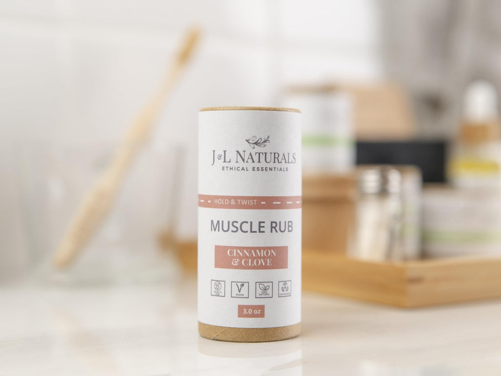 J&L Naturals Muscle Rub | Cream for Achy + Sore Muscles, Joints, Back, Knees, Shoulders | Soothing & Nourishing | Vegan, Sustainable, Cruelty Free, Natural, Made in US (1-Pack) - TrustMedUSA