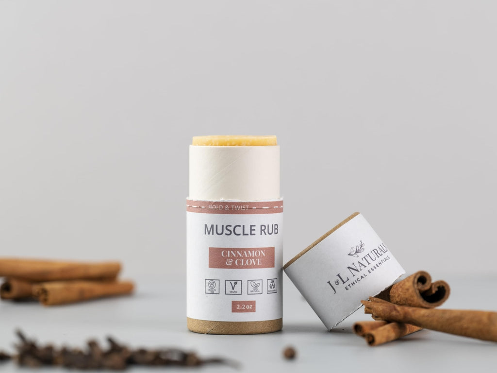 J&L Naturals Muscle Rub | Cream for Achy + Sore Muscles, Joints, Back, Knees, Shoulders | Soothing & Nourishing | Vegan, Sustainable, Cruelty Free, Natural, Made in US (1-Pack) - TrustMedUSA