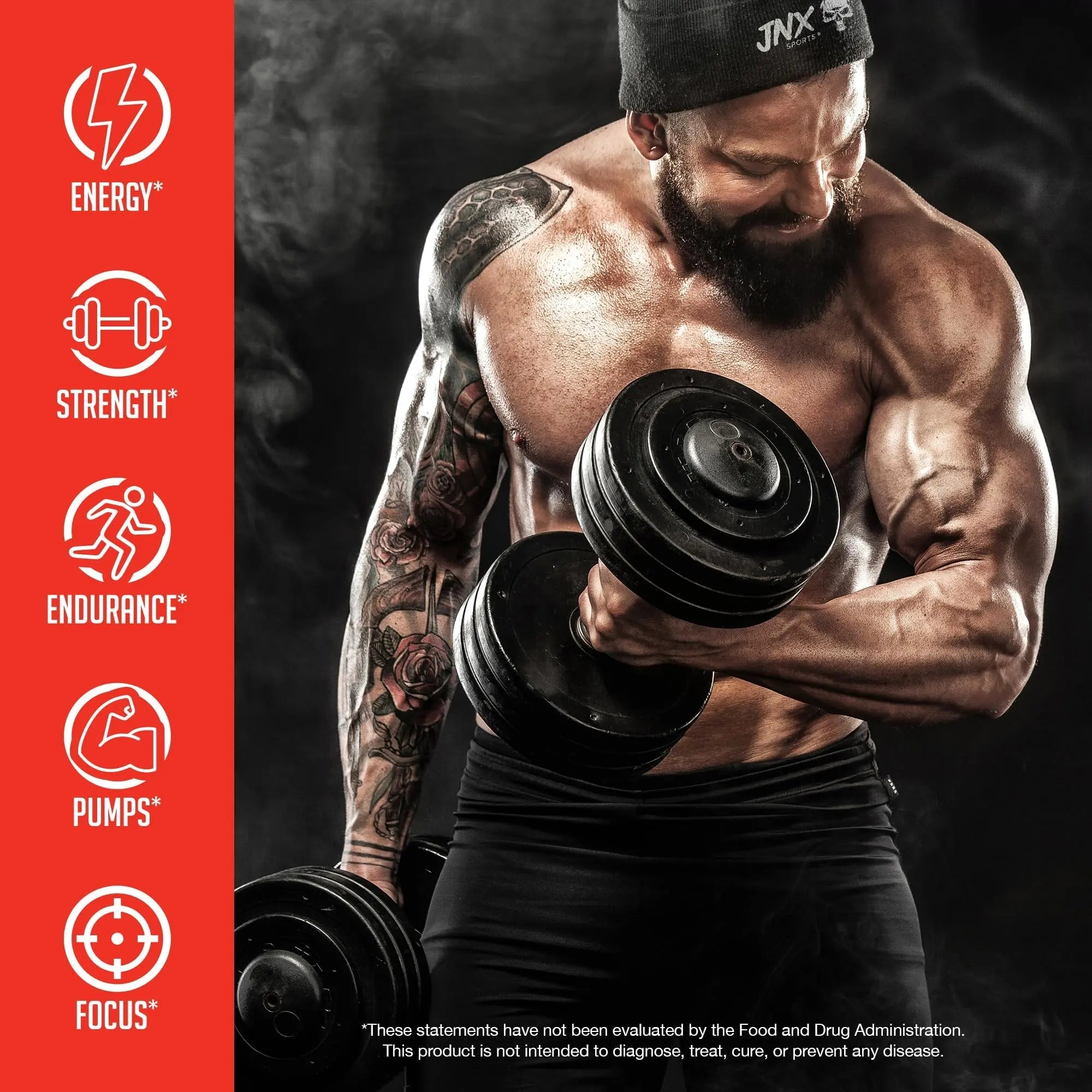 JNX SPORTS The Curse! Pre Workout Powder - Tropical Storm 50 Servings | Preworkout - TrustMedUSA