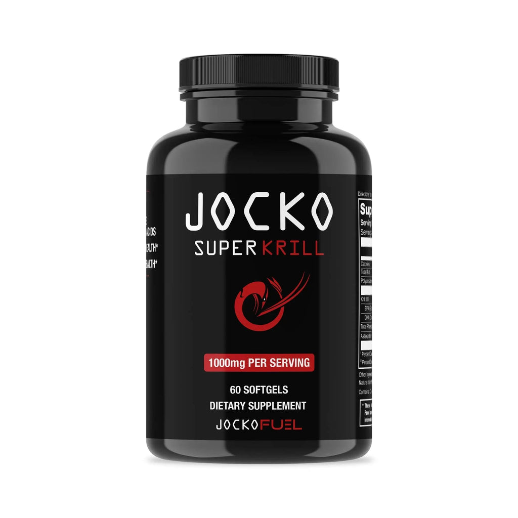 Jocko Fuel Antarctic Krill Oil Omega 3 Fatty Acid Supplements DHA & EPA - 1000mg Softgels - Supports Joints, Mobility - TrustMedUSA