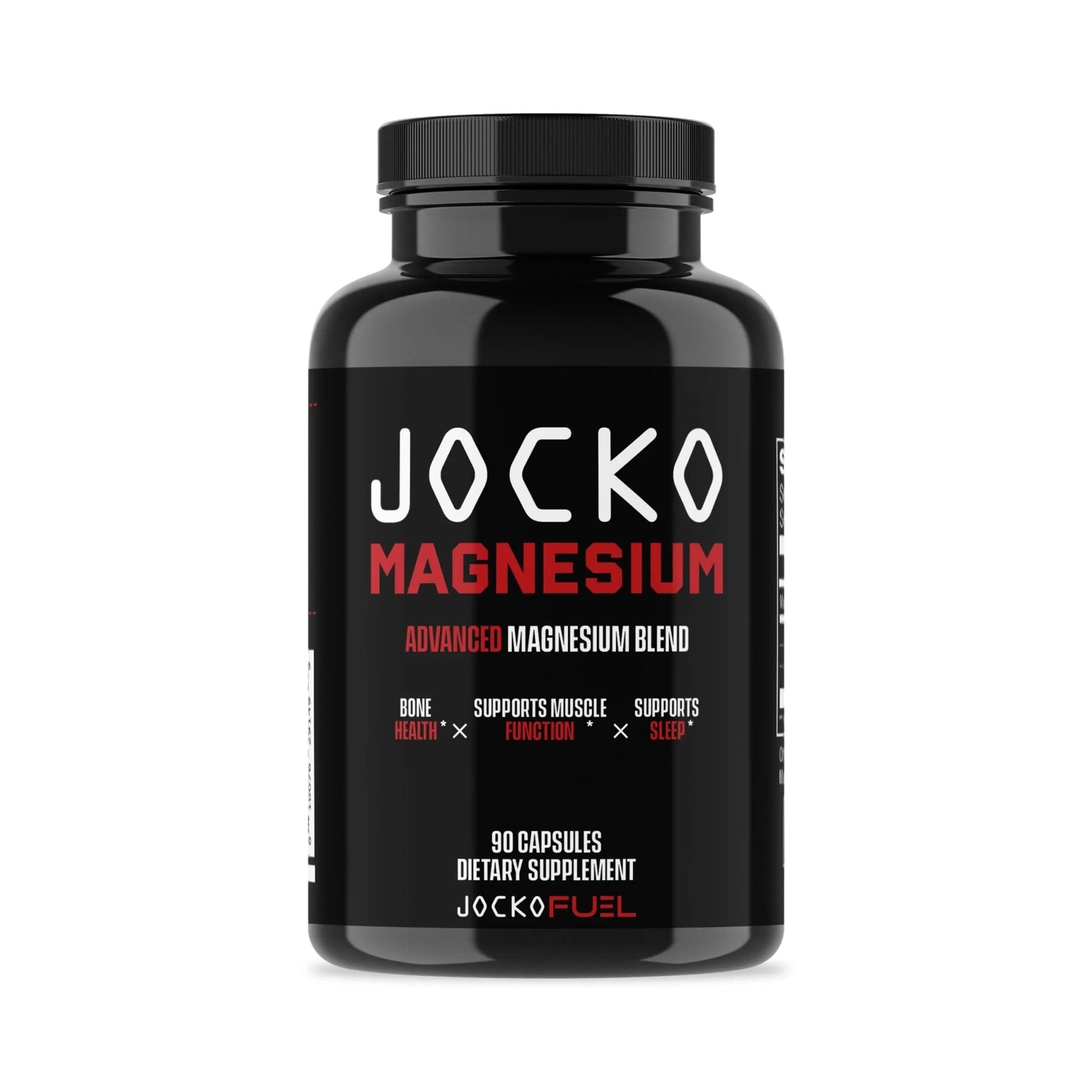 Jocko Fuel Magnesium Complex Supplement - Magnesium Glycinate, Citrate, & Taurate Capsules Dietary Supplement for Muscle Recovery & Relaxation, Heart, Nerve, Bone Support, & Sleep 30-Day Supply - TrustMedUSA