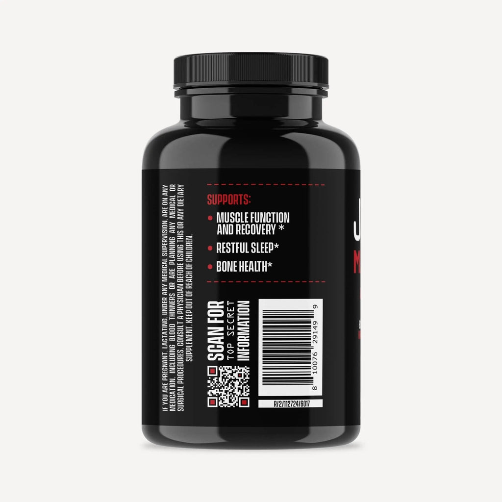 Jocko Fuel Magnesium Complex Supplement - Magnesium Glycinate, Citrate, & Taurate Capsules Dietary Supplement for Muscle Recovery & Relaxation, Heart, Nerve, Bone Support, & Sleep 30-Day Supply - TrustMedUSA