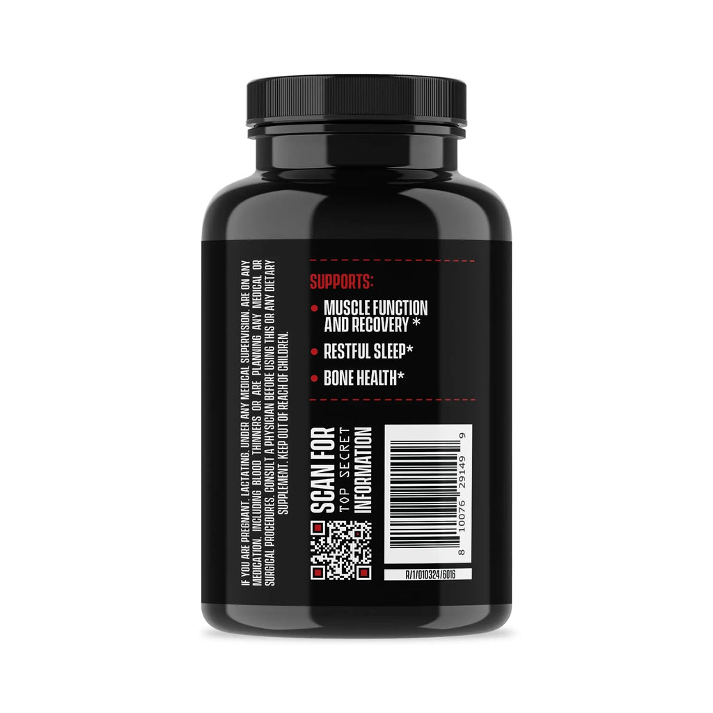 Jocko Fuel Magnesium Complex Supplement - Magnesium Glycinate, Citrate, & Taurate Capsules Dietary Supplement for Muscle Recovery & Relaxation, Heart, Nerve, Bone Support, & Sleep 30-Day Supply - TrustMedUSA