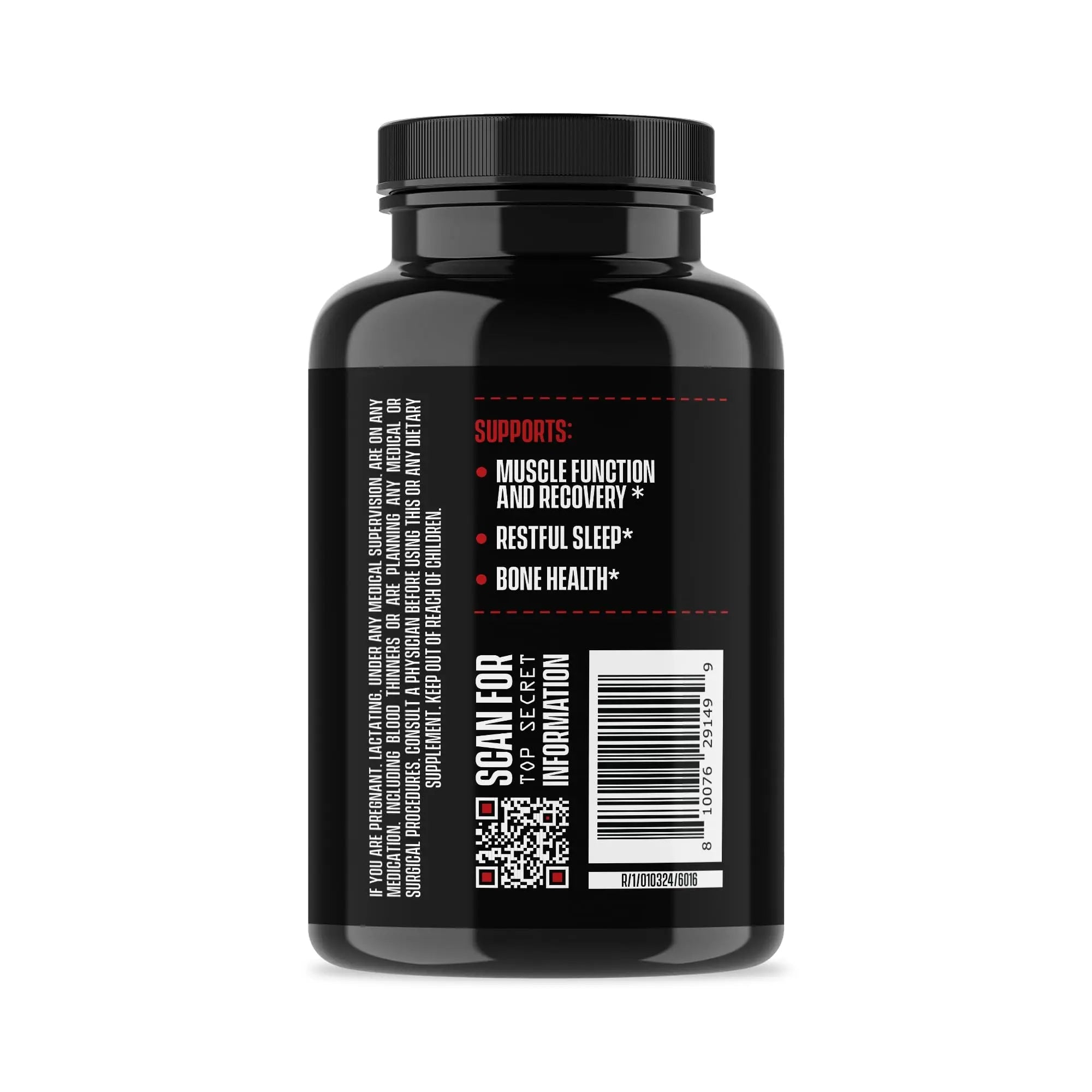 Jocko Fuel Magnesium Complex Supplement - Magnesium Glycinate, Citrate, & Taurate Capsules Dietary Supplement for Muscle Recovery & Relaxation, Heart, Nerve, Bone Support, & Sleep 30-Day Supply - TrustMedUSA