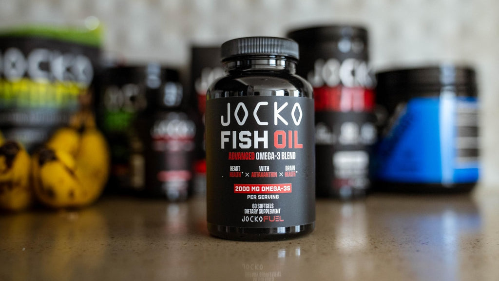 Jocko Fuel Omega 3 Fish Oil Supplement 2000mg - Burpless Fatty Acid Supplement, Wild Caught, Powerful Antioxidant with Astaxanthin (60 Capsules) - TrustMedUSA