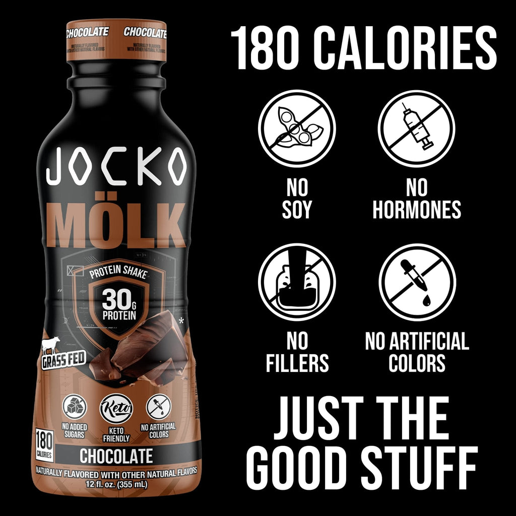 Jocko Fuel Protein Shake Bundle - Vanilla and Chocolate (24 Count) - Maple Wellness Supplements