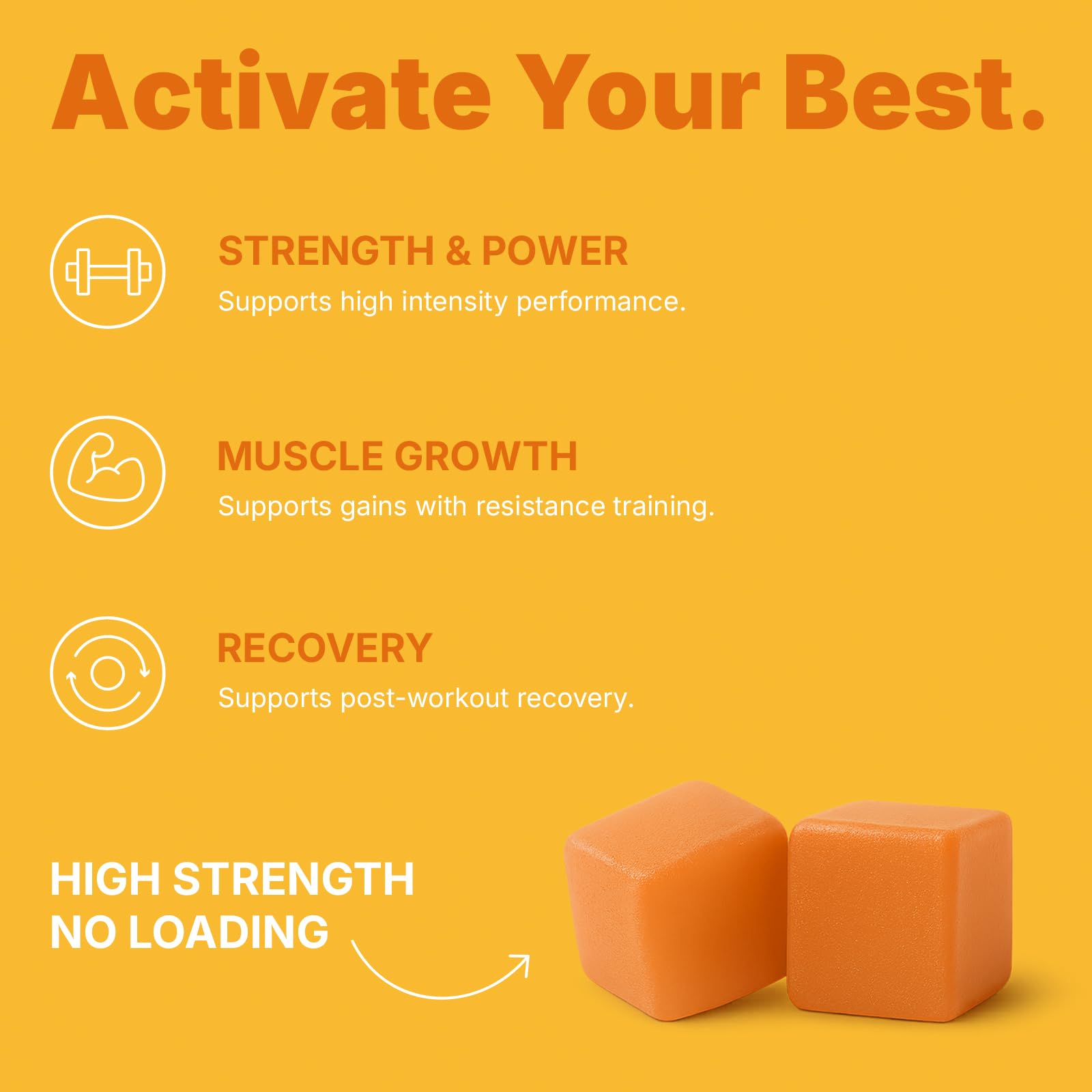 JOHN RAMBO Creatine Monohydrate Gummies – 3600mg Real Creatine Per Serving – Transparent Label, Refreshing Orange Flavor, Lab-Tested Muscle & Strength Supplement - TrustMedUSA