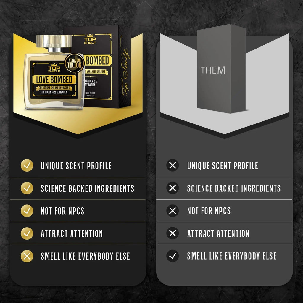Join Top Shelf Grind Love Bombed - Pheromone Cologne for Men | Bold Attraction - TrustMedUSA