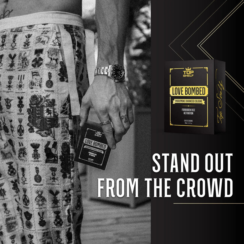 Join Top Shelf Grind Love Bombed - Pheromone Cologne for Men | Bold Attraction - TrustMedUSA