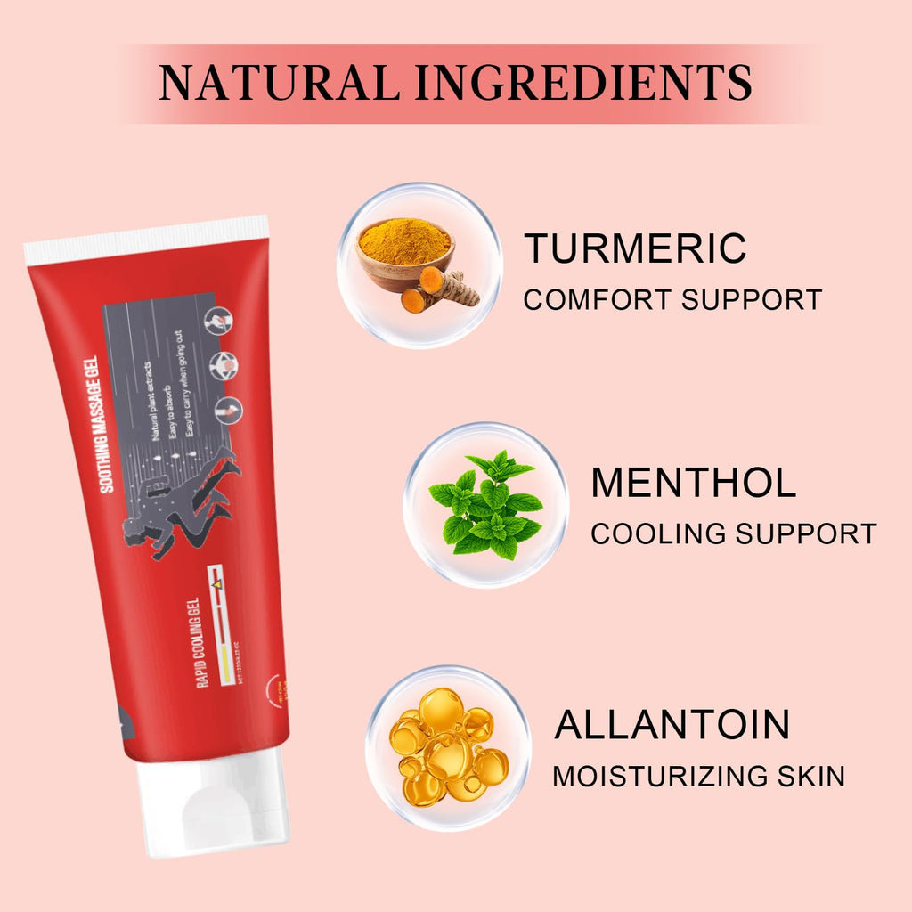 Joint Gel, Soothing Massage Cream, Joint Soothing Comfort Gel for Back, Neck, Keen, Muscle, and Foot, Absorb Quickly, Natural and Non-Greasy, 4.23OZ - TrustMedUSA