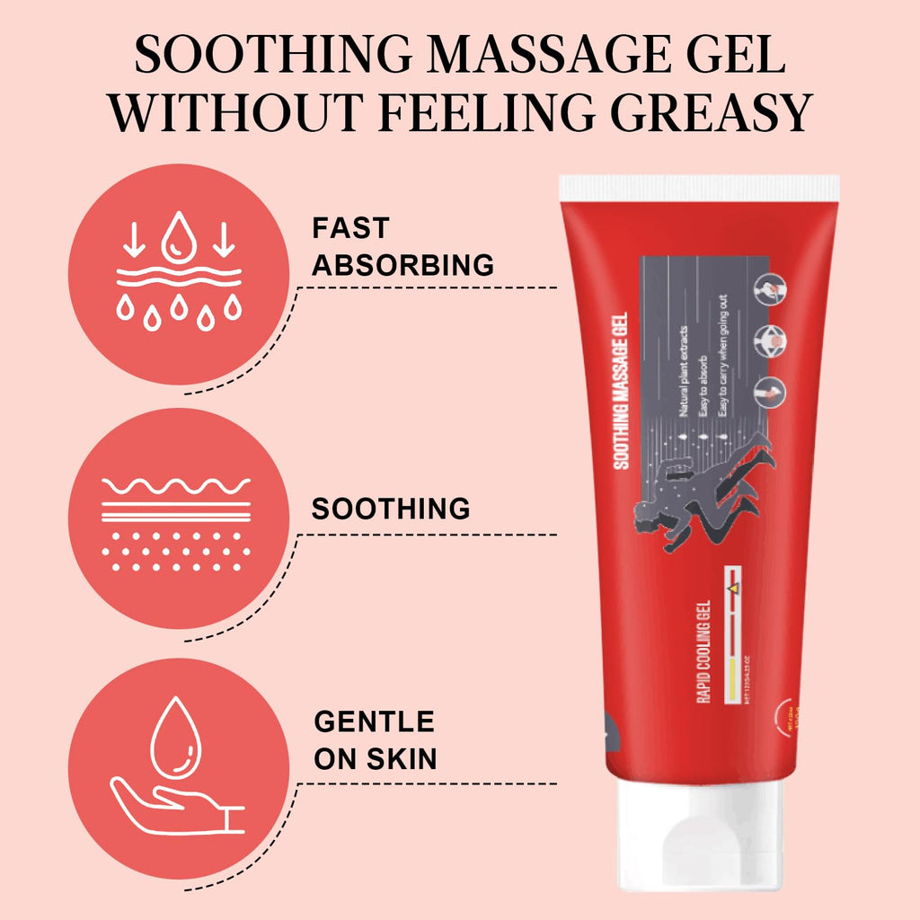 Joint Gel, Soothing Massage Cream, Joint Soothing Comfort Gel for Back, Neck, Keen, Muscle, and Foot, Absorb Quickly, Natural and Non-Greasy, 4.23OZ - TrustMedUSA