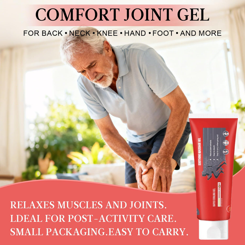 Joint Gel, Soothing Massage Cream, Joint Soothing Comfort Gel for Back, Neck, Keen, Muscle, and Foot, Absorb Quickly, Natural and Non-Greasy, 4.23OZ - TrustMedUSA