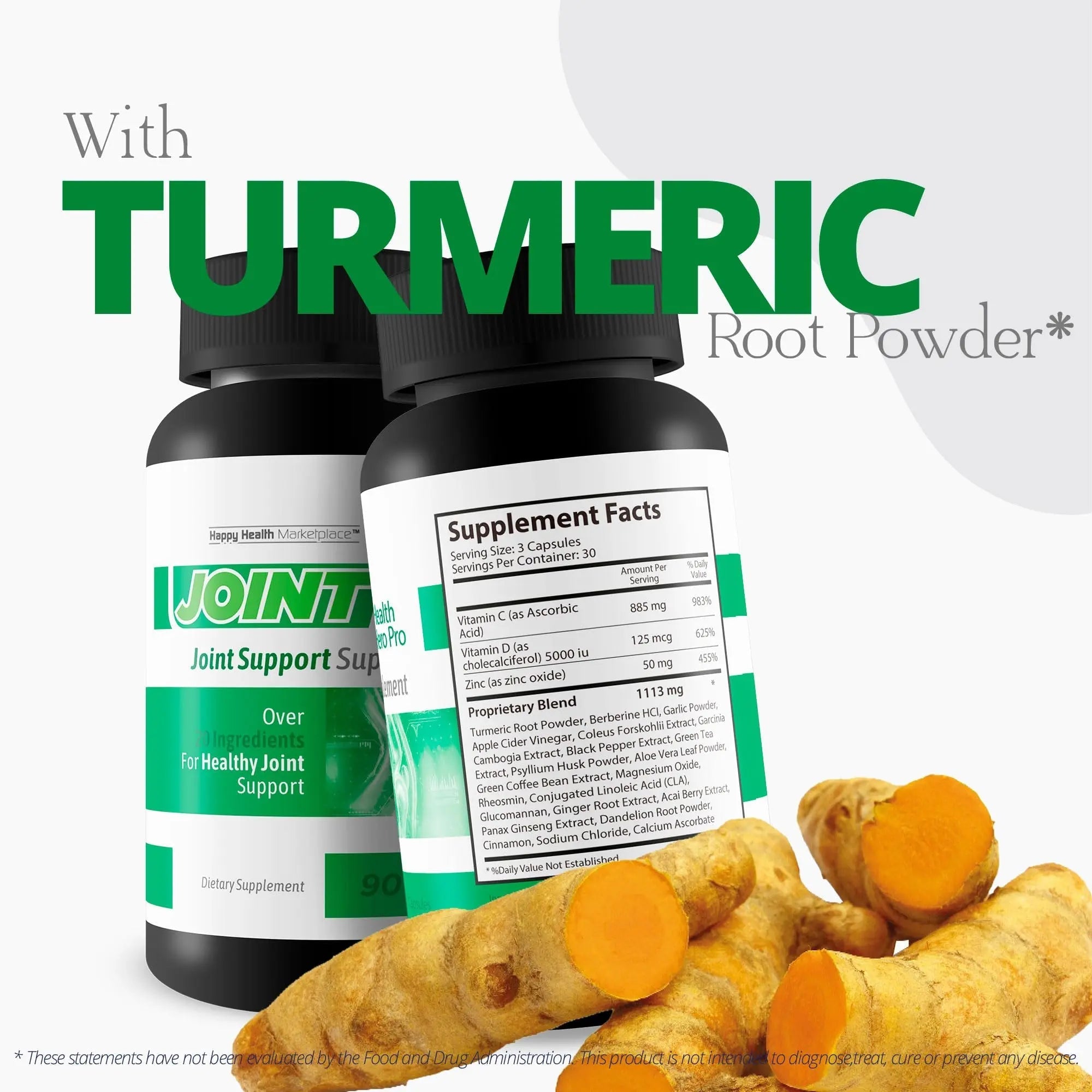 Joint Health Hero Pro - Our Best Joint & Bone Support Supplement - Turmeric - Vitamin D - Vitamin C - for Knees, Hips, Hands, Feet, Back, Neck, and More - Our Best Vitamin D Formula - TrustMedUSA