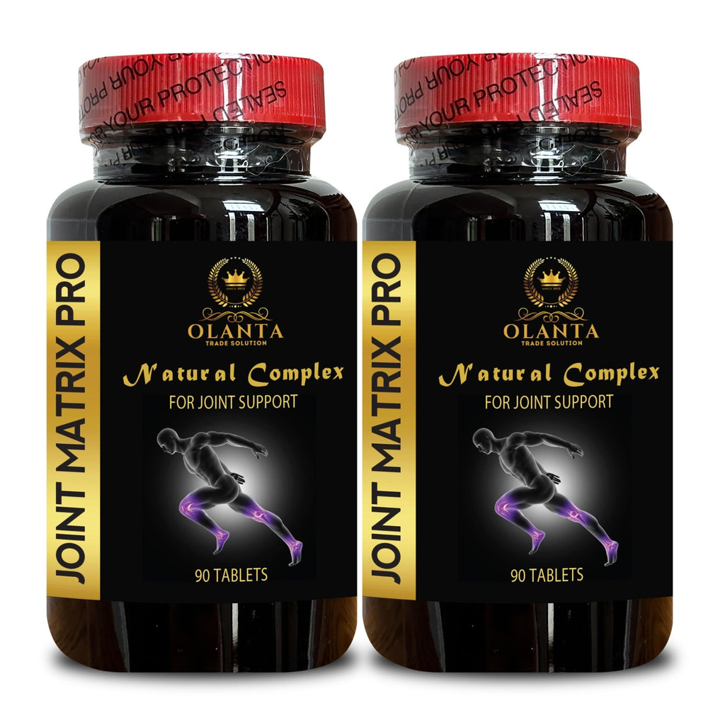 Joint Matrix PRO Natural Complex - Support Muscle Recovery, Full Joint Support, Flexibility Supplements, Natural Muscle Support - 2 Bottles 180 Tablets - TrustMedUSA