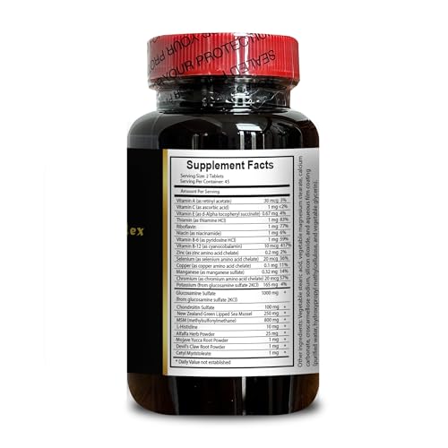 Joint Matrix PRO Natural Complex - Support Muscle Recovery, Full Joint Support, Flexibility Supplements, Natural Muscle Support - 2 Bottles 180 Tablets - TrustMedUSA