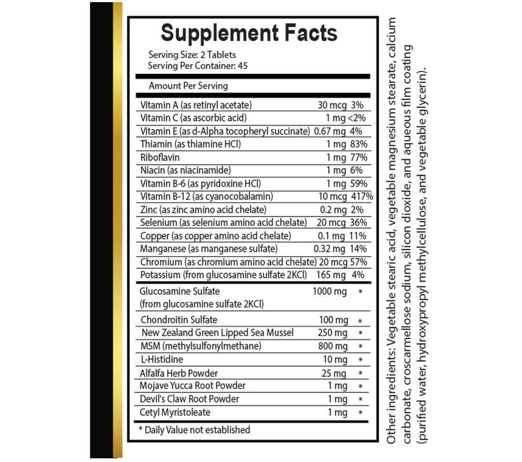 Joint Matrix PRO Natural Complex - Support Muscle Recovery, Full Joint Support, Flexibility Supplements, Natural Muscle Support - 2 Bottles 180 Tablets - TrustMedUSA