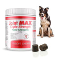 Joint MAX Triple Strength Hypo-Allergenic Soft Chews for Dogs - Hip and Joint Support Supplement with Glucosamine, Chondroitin, & MSM - Made in The USA - 120 Soft Chews - TrustMedUSA