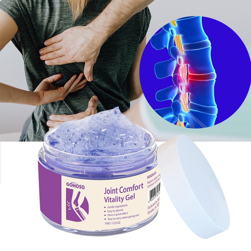 Joint Purple Gel, Cooling Massage Cream with Turmeric for Back, Neck, Joints & Muscles – Hydrating Gel for Active Lifestyles - TrustMedUSA