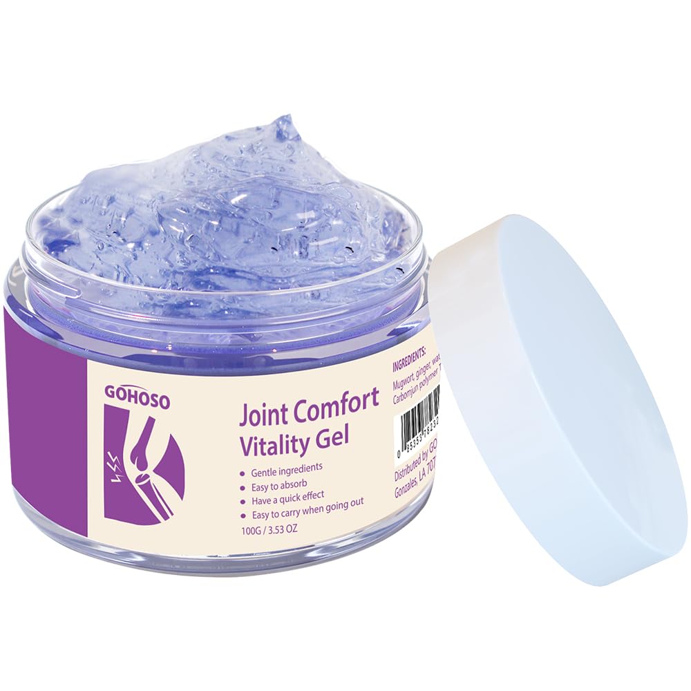 Joint Purple Gel, Cooling Massage Cream with Turmeric for Back, Neck, Joints & Muscles – Hydrating Gel for Active Lifestyles - TrustMedUSA