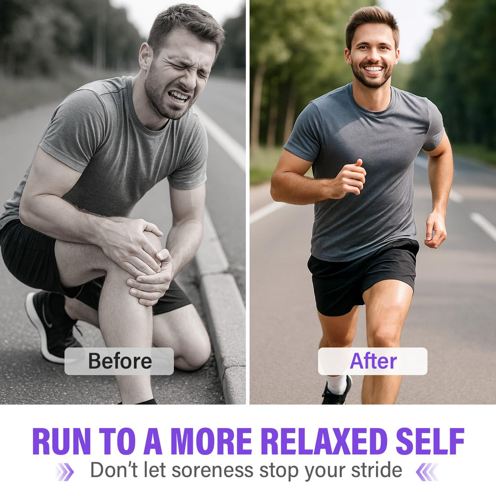Joint Purple Gel, Fast-Absorbing Soothing Relief Massage Gel with Natural Extracts, Support Muscle, Joint, Shoulder, Knee, Back, Lumbar & Muscle Stiffness - TrustMedUSA