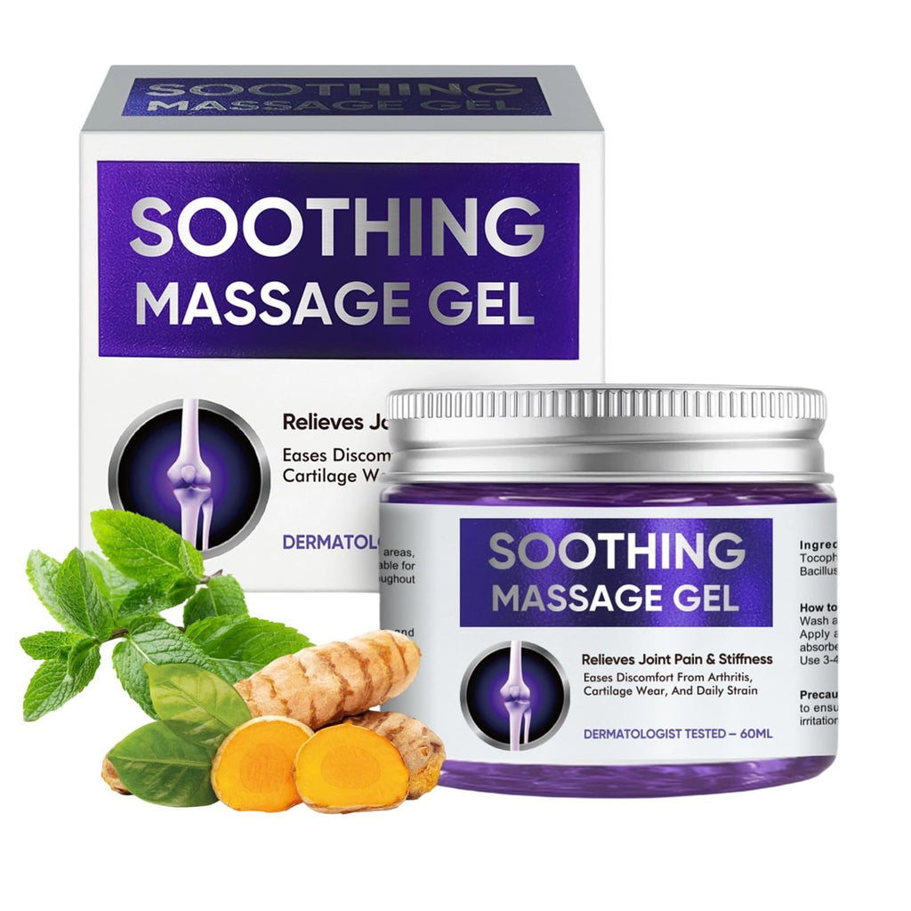 Joint Purple Gel, Fast-Absorbing Soothing Relief Massage Gel with Natural Extracts, Support Muscle, Joint, Shoulder, Knee, Back, Lumbar & Muscle Stiffness - TrustMedUSA