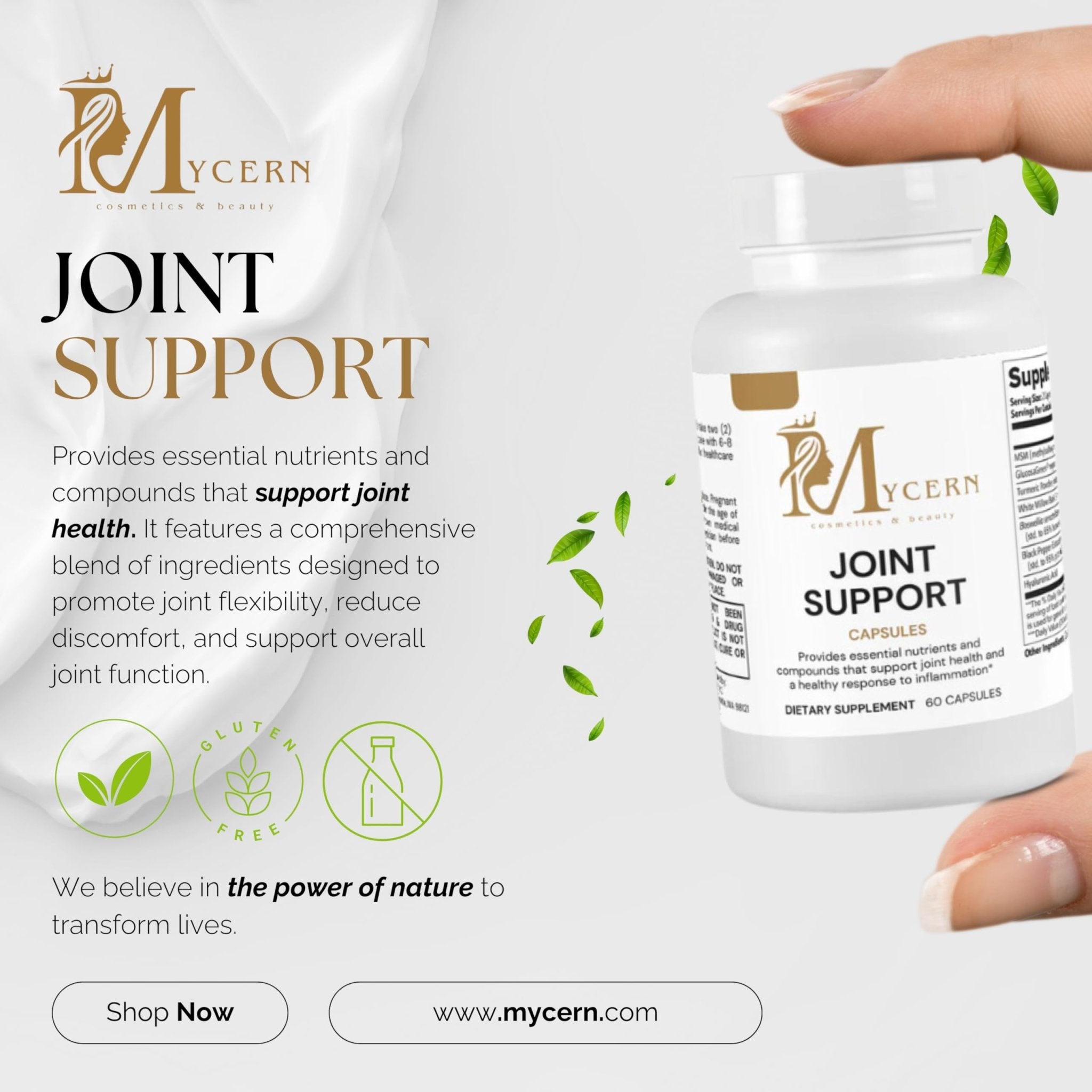 Joint Support Supplement – 60 Caps – MSM, Glucosamine HCl, Turmeric Supplement, Boswellia, Hyaluronic Acid Capsules & Black Pepper, Flexibility, Mobility & Comfort Joint Health – Made in USA - TrustMedUSA