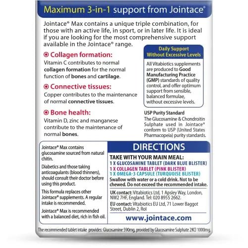 Jointace Vitabiotics Max, 84 Count (Pack of 1) - TrustMedUSA