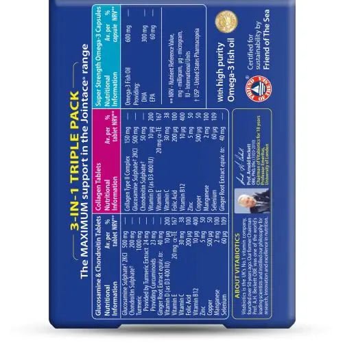 Jointace Vitabiotics Max, 84 Count (Pack of 1) - TrustMedUSA