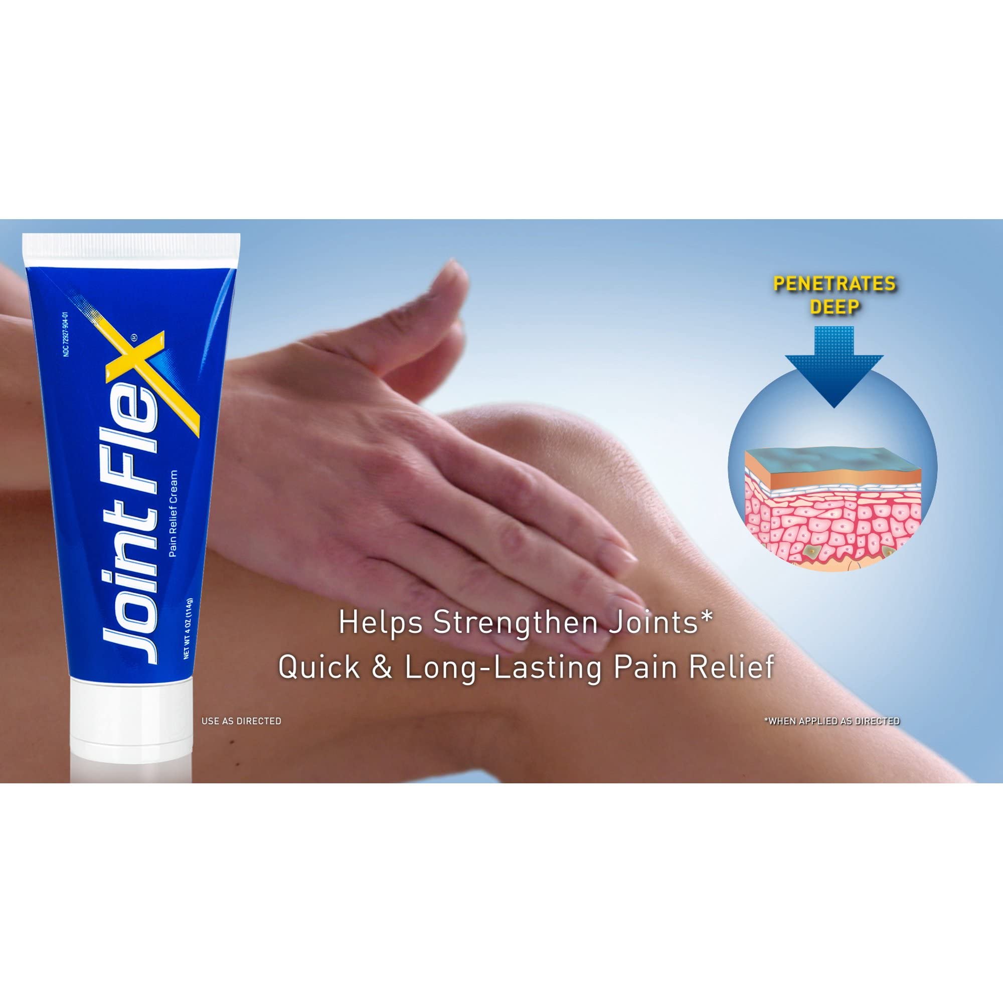 JointFlex Arthritis Pain Relief Cream, 4 oz Per Tube (10 Pack) - TrustMedUSA