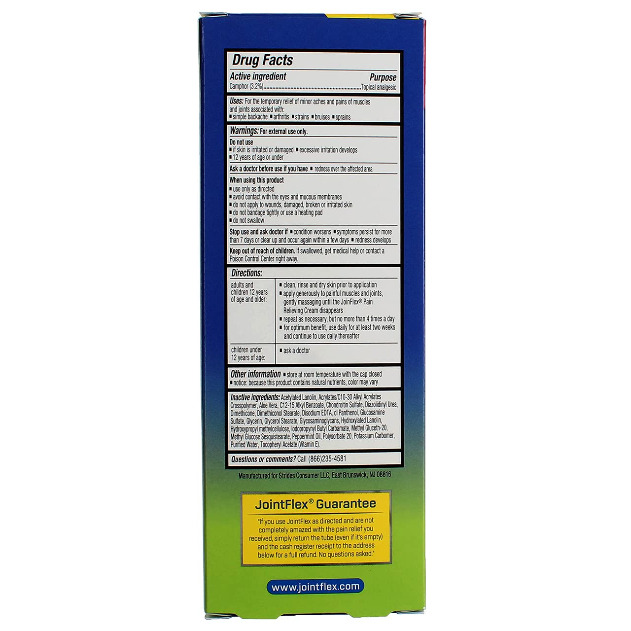 JointFlex Pain Relieving Cream 4 oz (Pack of 5) - TrustMedUSA