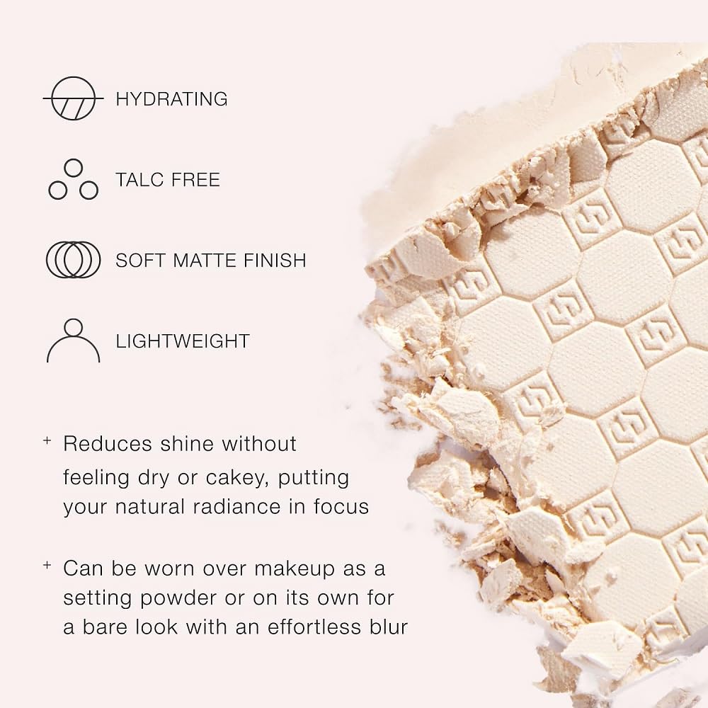 Jouer Soft Focus Hydrate & Setting - Pressed Powder with Matte Finish - Blurring Powder for Fine Lines and Pores - Set Face Makeup Foundation or Concealer - Translucent - TrustMedUSA