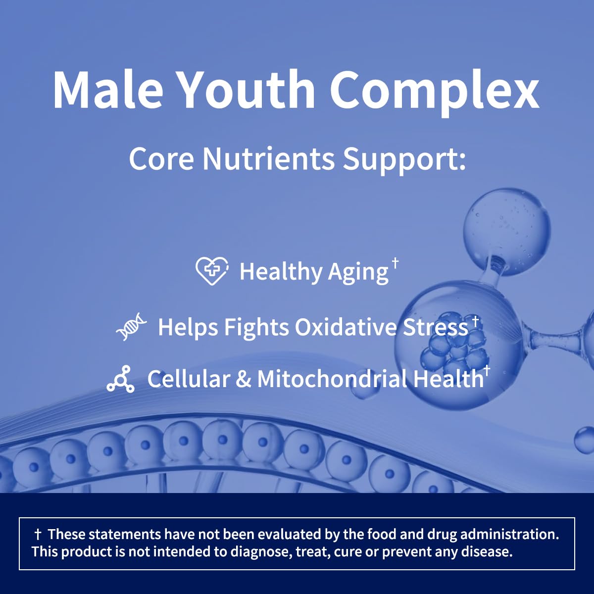 joyable by VitaSol Wellness - Male Youth Complex – Cellular Energy & Healthy Aging Support Supplement with NR, PQQ & Ergothioneine | 60 Capsules - TrustMedUSA
