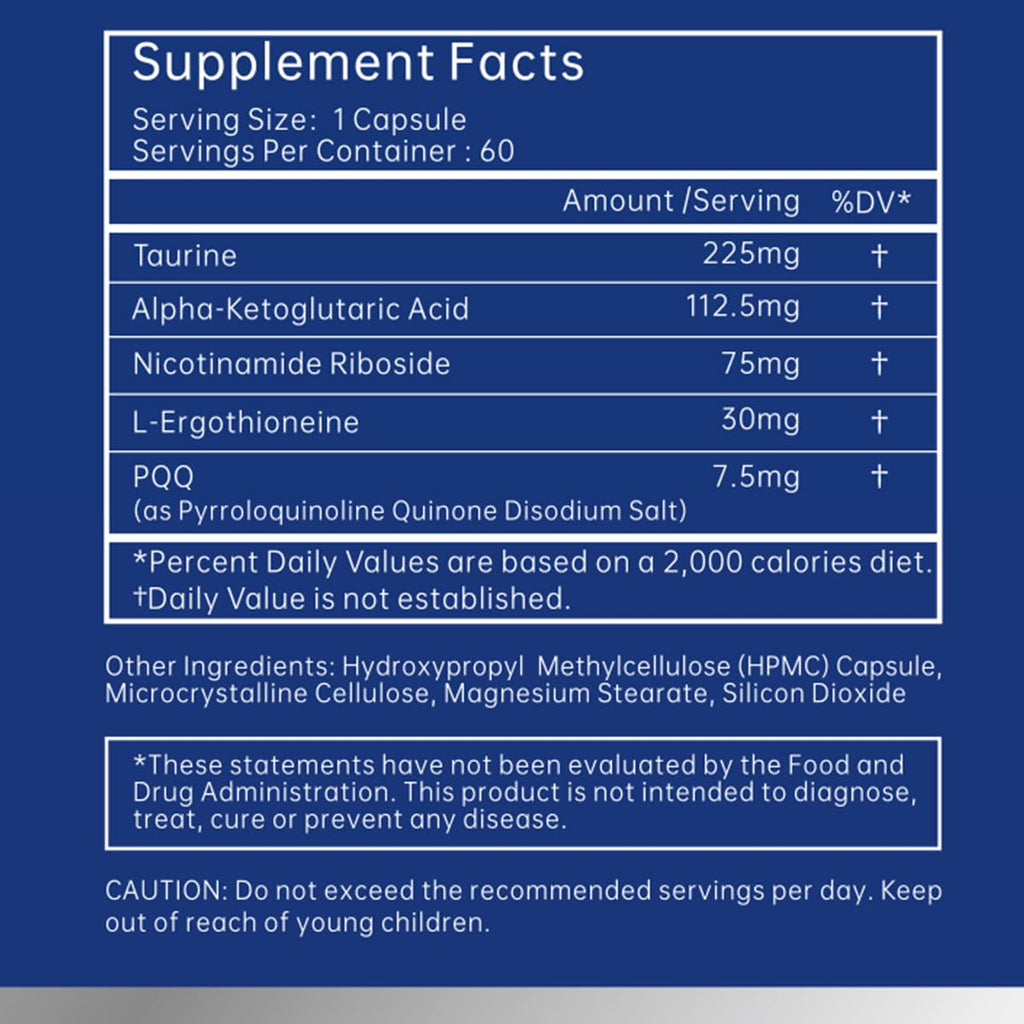 joyable by VitaSol Wellness - Male Youth Complex – Cellular Energy & Healthy Aging Support Supplement with NR, PQQ & Ergothioneine | 60 Capsules - TrustMedUSA