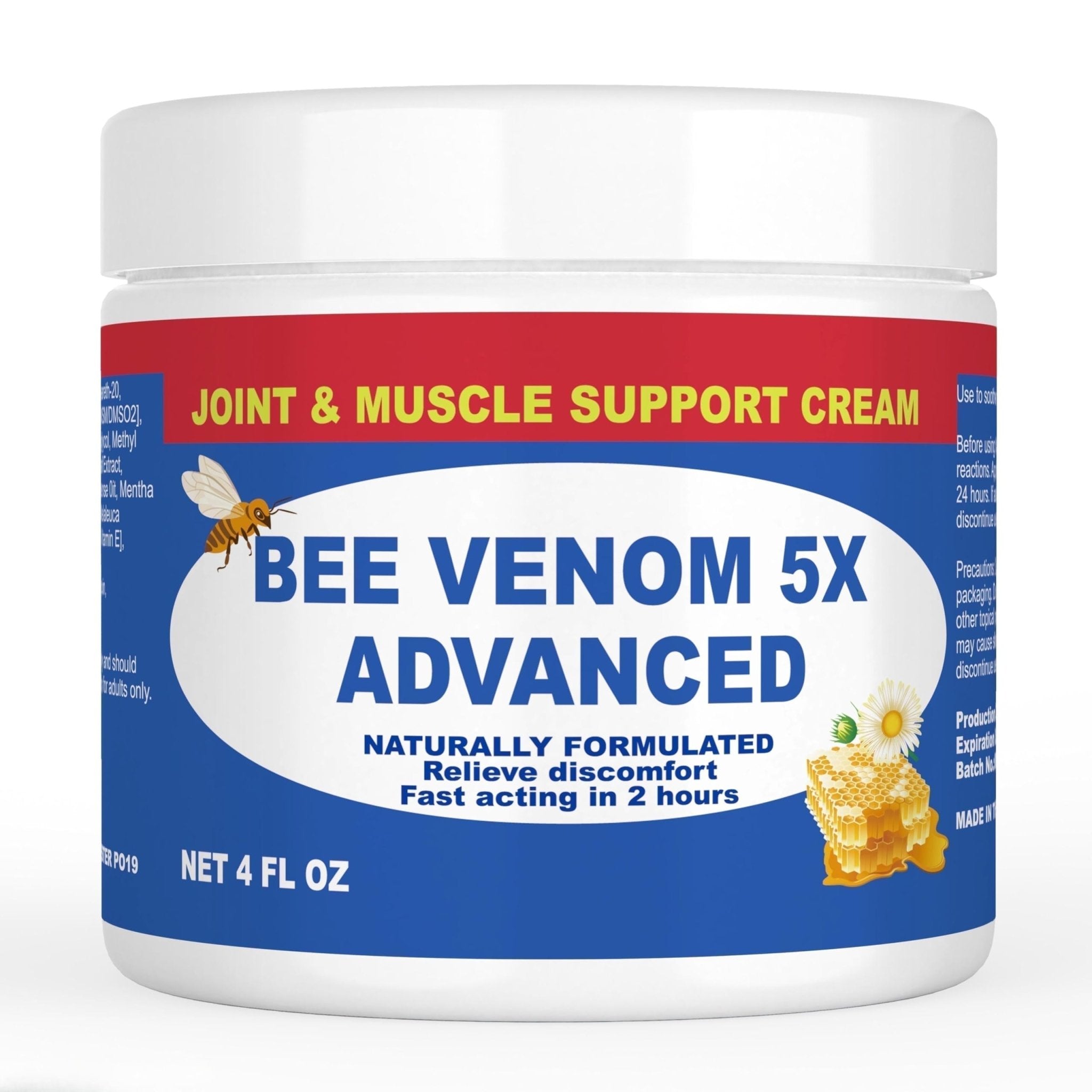 JOYFULART Zealand Bee Venom Serum Gel, Professional for Joint, Muscle, Bone Cream, 24h Fast Release, Soothing Powerful for Back, Neck, Hand, Foot, Knee, Muscle, Shoulder, Hip, Nerve - TrustMedUSA