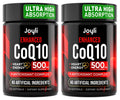 JOYLI Nutrition 2 Pack CoQ10 500mg - High Absorption Coenzyme Q10 Supplement - Co Q 10 for Energy & Vitality - Alternative to CoQ10 400mg & 300mg - 240 Softgels - TrustMedUSA