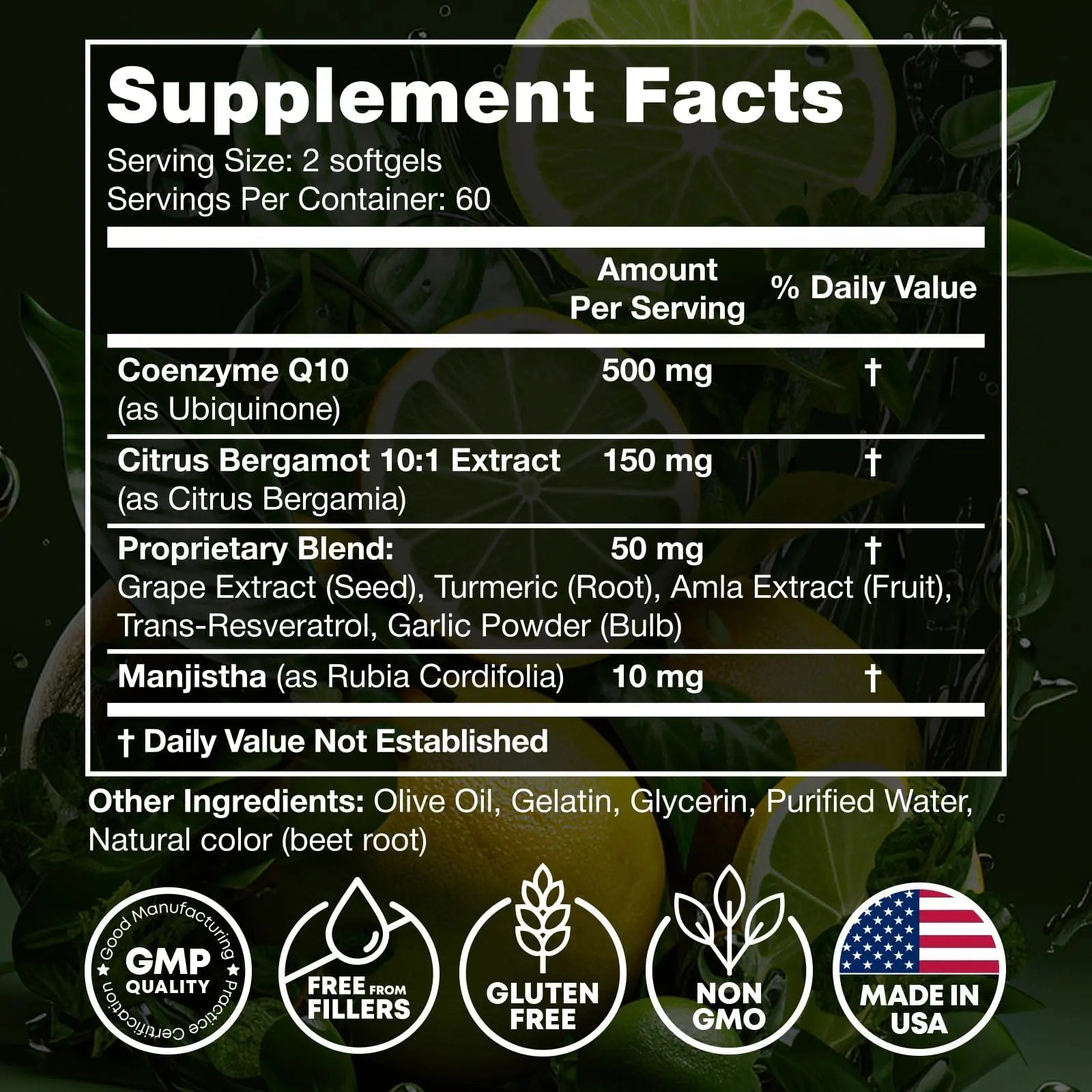 JOYLI Nutrition 2 Pack CoQ10 500mg - High Absorption Coenzyme Q10 Supplement - Co Q 10 for Energy & Vitality - Alternative to CoQ10 400mg & 300mg - 240 Softgels - TrustMedUSA