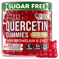 JOYLI Quercetin Gummies - Quercetin with Bromelain Zinc Vitamin C & Vitamin D3 - Quercetin Supplement 500MG for Immune System & Allergy - Quercetin for Kids and Adults - 60 Quercetin Chewable - TrustMedUSA
