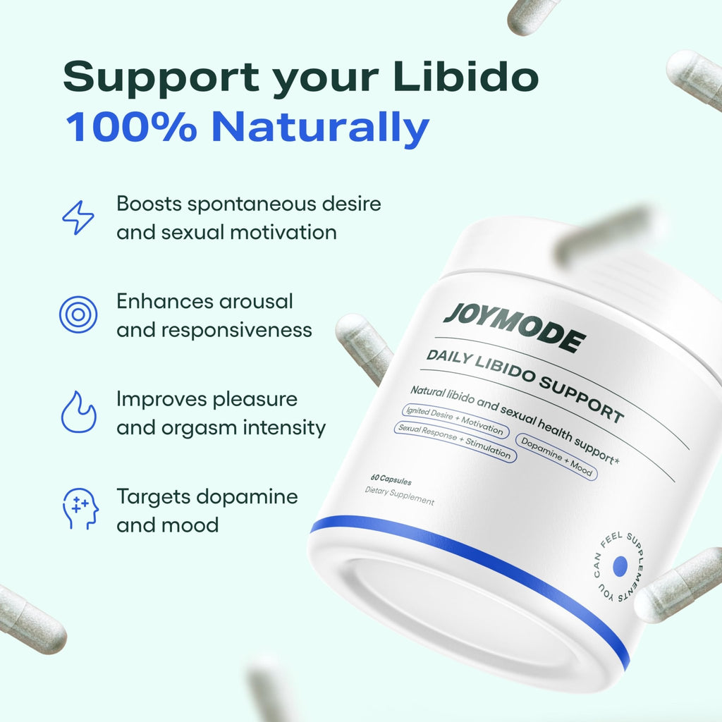 JOYMODE Daily Libido Support for Men – Natural Men’s Wellness Supplement with Shilajit, Mucuna Pruriens, Horny Goat Weed, Saffron and BioPerine – 60 Capsules, Non-GMO, Gluten-Free - TrustMedUSA