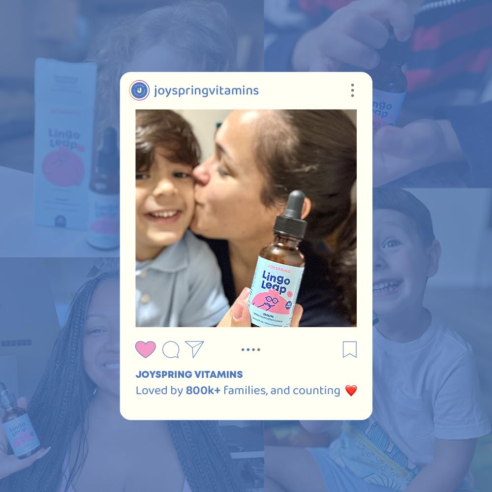 JoySpring LingoLeap – Liquid Kids Formula with Zeolite Clinoptilolite, Methylated B12 & Vitamin D3 | Gentle Daily Support for Kids’ Wellness - TrustMedUSA