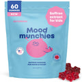 JoySpring Mood Munchies Saffron Gummies for Kids 4+ | Saffron Extract Supplement with GABA, Passion Flower & St Johns Wort | Sugar Free Vegan Brain Support - TrustMedUSA
