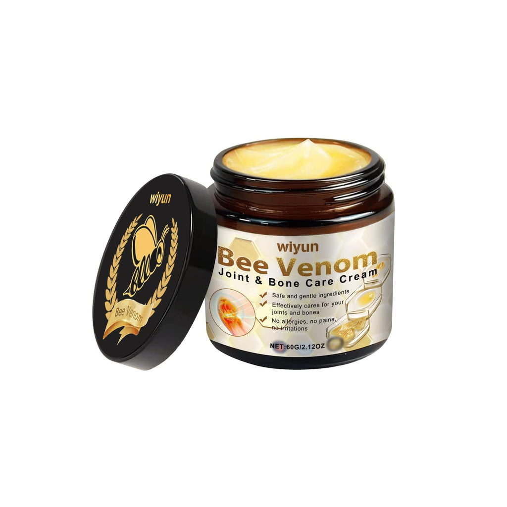 JOYVOIDX Bee Venom Joint Cream with with Glycerin & Lemon Extract, Helps Soothe Joint & Muscle Discomfort, Intense Moisturizing,Provides Cooling Sensation, Non-Greasy Fast Absorbing Formula,2.12 oz - TrustMedUSA
