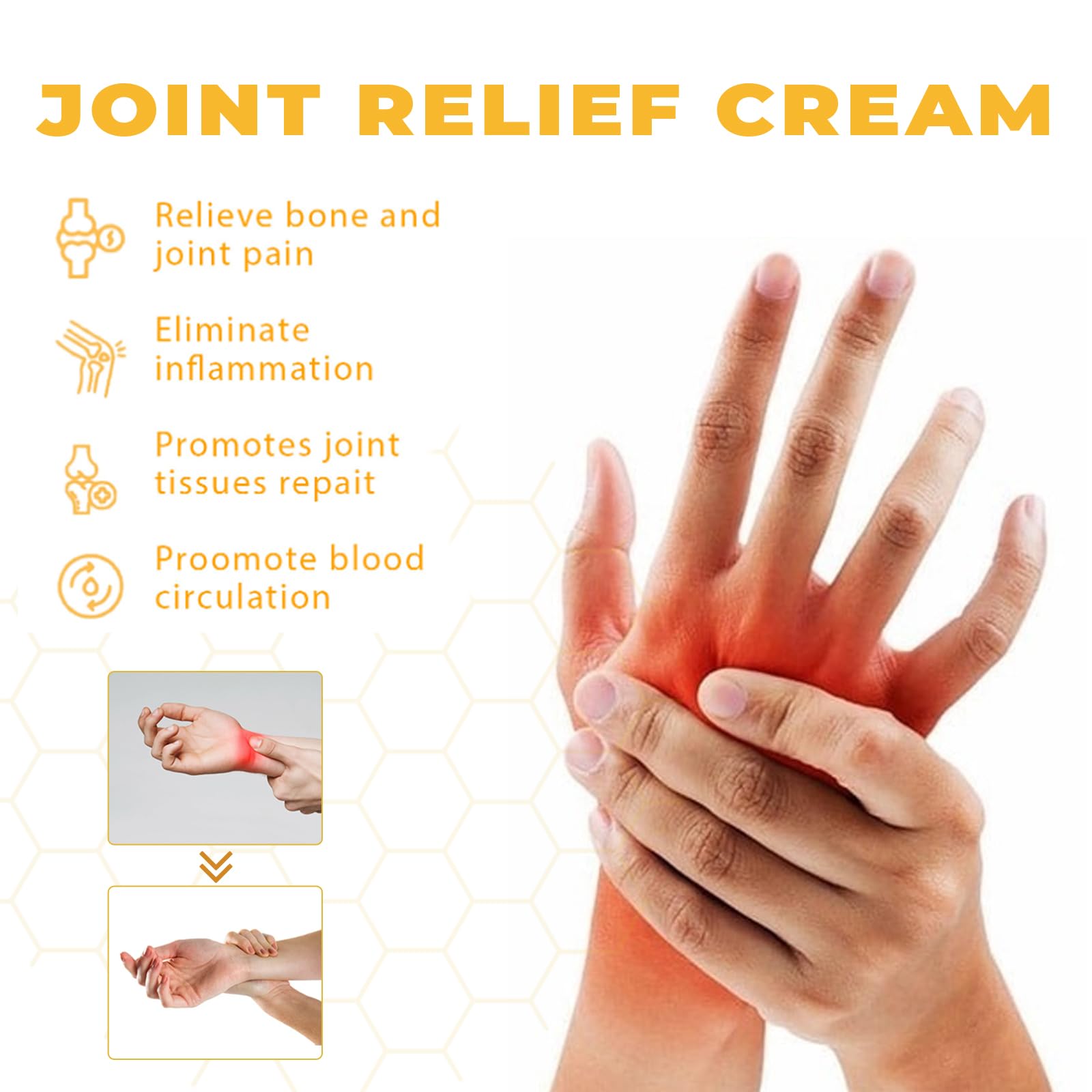 JOYVOIDX Joint & Knee Comfort Cream with Bee Venom and Cassia Flower, Formulated with Glucosamine for Flexibility and Mobility, 0.71oz - TrustMedUSA