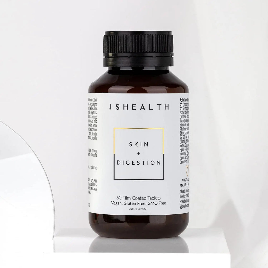 JSHealth Vitamins Skin and Digestion Formula | Skin Supplement with Zinc | Burdock - TrustMedUSA