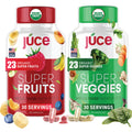 Juce Original Formula - Organic Super Fruit & Veggies Supplement - Gluten/Gelatin Free, Soy Free & Vegan- Reds & Greens Superfood Capsules- 23 Fruits & 23 Vegetables (180 Count)- By Terra Kai Organics - TrustMedUSA